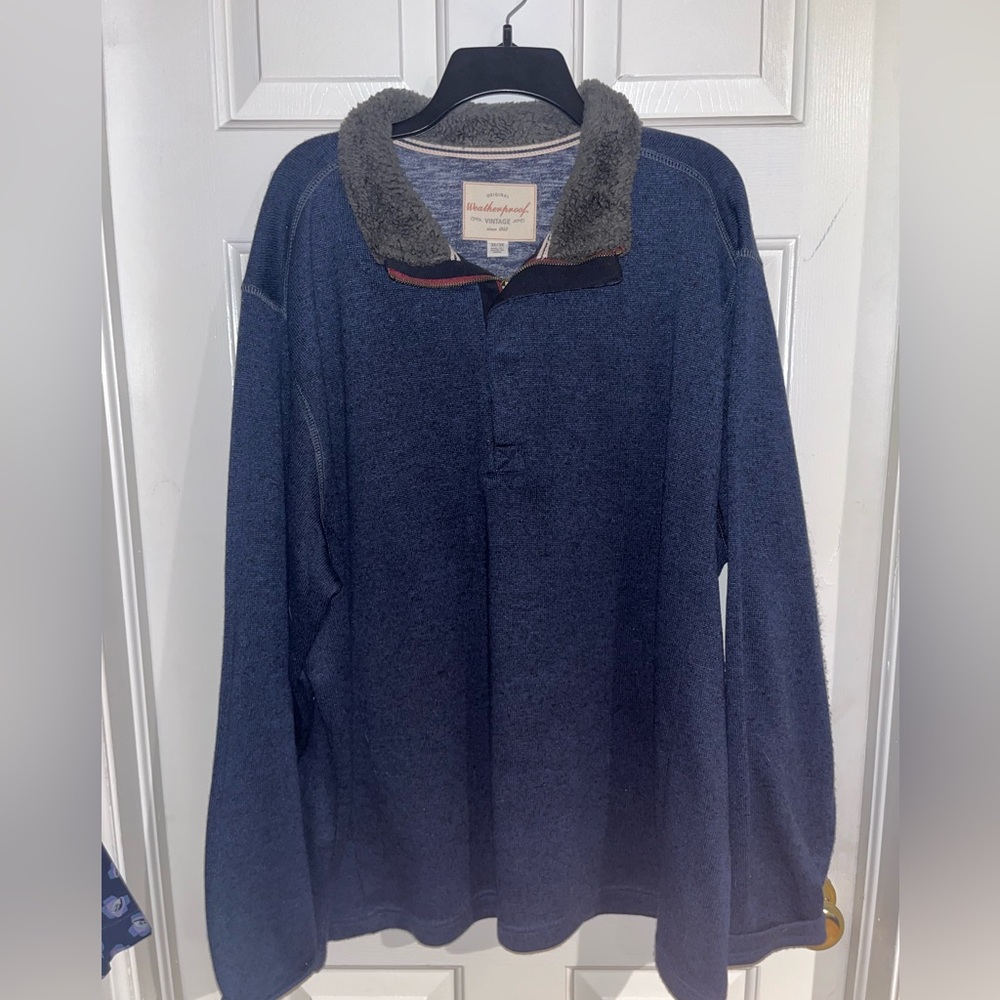 Fur lined quarter zip